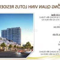 Sở Hữu Căn Hộ Vinh Lotus Residence Chỉ Từ 300 Triệu