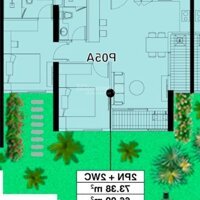 Bán 2 Phòng Ngủ 66M2 - Sân Vườn Rộng 45M2 - Tòa Sky Oasis Giá Bán 4 Tỷ