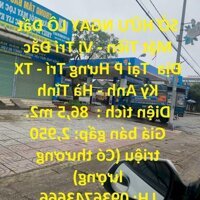 Sở Hữu Ngay Lô Đất Mặt Tiền - Vị Trí Đắc Địa Tại P Hưng Trí - Tx Kỳ Anh - Hà Tĩnh