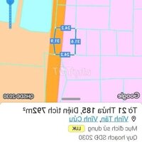 Đất Dân Sinh Sau Chợ Vĩnh Tân Cách 700M,Diện Tích137M2,Qh Đất Ở Nông Thôn