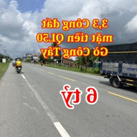 3,3 Công Đất, 2 Mặt Tiền Ql50 - Gò Công Tây