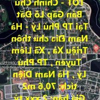 Đất Đẹp - Giá Tốt - Chính Chủ Bán Gấp Lô Đất Tại Tp Phủ Lý - Hà Nam