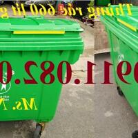 Sỉ lẻ thùng rác nhựa, hàng chất lượng giá rẻ- thùng rác 120l 240l 660l giá ưu đãi- lh 0911082000