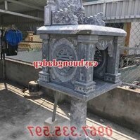 Mẫu cây - hương - thờ không mái bằng - đá - đẹp bán tại Sóc Trăng, Mẫu - miếu - thờ - bằng - đá - đẹp có mái che bán tại Sóc Trăng