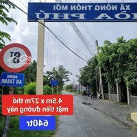 Bán Nền Đất Full Thổ Cư Đường Nhựa An Thạnh