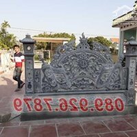 Mẫu - cuốn - thư trước mộ , lăng - mộ, nghĩa - trang  - bằng - đá - đẹp bán Bình Phước, bình phong - bằng - đá khối