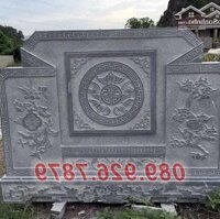 Mẫu - cuốn - thư trước mộ , lăng - mộ, nghĩa - trang  - bằng - đá - đẹp bán Bình Phước, bình phong - bằng - đá khối
