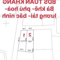 Bán lô đất 118m2, MT 5.5m tại Bà Khê, Phú Hòa, Lương Tài, Bắc Ninh Nhìn ra khu công nghiệp Thanh Hà