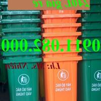 Thùng rác giá rẻ- sản xuất theo công nghệ châu âu, thùng rác 120l 240l, 660l giá sỉ- lh 0911082000