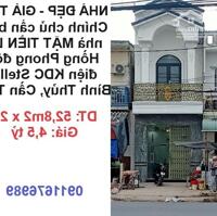 ⭐NHÀ ĐẸP - GIÁ TỐT - Chính chủ cần bán nhà MẶT TIỀN Lê Hồng Phong đối điện KDC Stella Bình Thủy; 0911676989