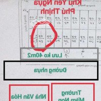 Quá Nhiều Đất Lưu Ko Phía Trước (40M2).
Bán: Đất Mặt Đường Nhựa Khu Yên Ngựa Phú Thịnh Sơn Tây Hn