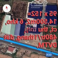 1,45Ha, Đất Tmdv + 6 Kho,Mặt Tiềnql1A, Tp Tân An, Long An