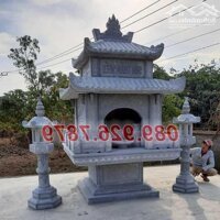 Mẫu am - thờ bằng - đá - thờ gia tộc, dòng họ tại Trà Vinh đẹp, miếu - thờ thần linh có  mái che, bàn - thờ thiên - đá có mái che