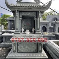 Mẫu am - thờ bằng - đá - thờ gia tộc, dòng họ tại Trà Vinh đẹp, miếu - thờ thần linh có  mái che, bàn - thờ thiên - đá có mái che