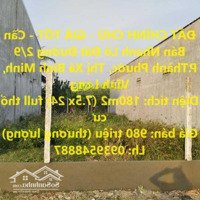 Đất Chính Chủ - Giá Tốt - Cần Bán Nhanh Lô Đất Đường 2/9 P.thành Phước, Thị Xã Bình Minh, Vĩnh Long