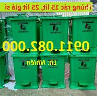 Thanh lý cuối năm thùng rác y tế, thùng rác nhựa 120l 240l 660l giá rẻ ưu đãi- lh 0911082000