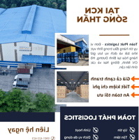 Cần cho thuê kho chính chủ 1000m2 tại KCN Sóng Thần 1 - [TOÀN PHÁT LOGISTICS]