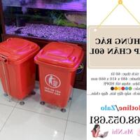 Thùng rác nhựa trong nhà 60L có đạp chân