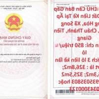 Chính Chủ Cần Bán Gấp 3 Lô Đất Liền Kề Tại Ấp Đông Hòa, Xã Song Thuận, Châu Thành, Tiền Giang