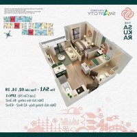 Bán Căn 1Pn+1/43M2 Tòa Sa1, Giá 2,2Xtỷ; Căn Hộ Ở Tầng Trung, Giá Tốt; Mới Đóng Đc 615 Triệu