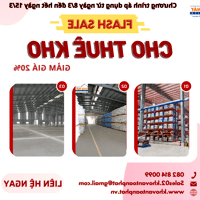 [8/3-15/3] Giảm giá thuê kho 20%, chỉ còn vài ngày thôi quý khách nhanh tay liên hệ để nhận ưu đãi