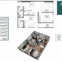 Duy Nhất 1 Căn 2 Phòng Ngủ65M2, Tầng Trung Đẹp, Hướng Đông Nam, Giá Bán 3,3 Tỷ