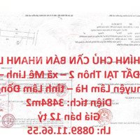 Chính Chủ Cần Bán Nhanh Lô Đất Tại Thôn 2 Xã Mê Linh Huyện Lâm Hà Tỉnh Lâm Đồng