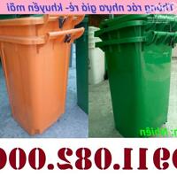 Nơi chuyên cung cấp thùng rác giá rẻ- sỉ thùng rác 120l 240l 660l- lh 0911082000