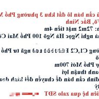 Chính Chủ Cần Bán Lô Đất Khu 3 Phường Phố Mới, Tx.quế Võ, Bắc Ninh