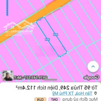 Bán Đất Thị Xã Phú Mỹ Thổ Cư 112M2, Sổ Riêng, Cách Ql51 Khoảng 950M