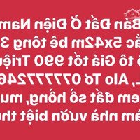 Bán Đất Ở Điện Nam Bắc 5X42M Bê Tông 3M Ô Tô Giá Tốt 990 Triệu