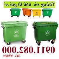 Thùng đựng rác, thùng rác ngoài trời, thùng rác y tế giá rẻ lh 0911082000