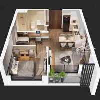 Bán Căn Hộ 1Pn+1 Toà M2, Masteri Waterfront, Vinhomes Ocean Park, Giá Chỉ 2.728 Tỷ