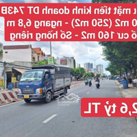 Đất Mặt Tiền Kinh Doanhdiện Tích743B Gần Ngã Tư Vincom 550, P. Bình Hòa , Tp. Thuận An