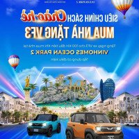 Duy Nhất Căn Cọ Xanh 63M2 Giá Siêu Rẻ Tặng Xe Vf3 ,Quỹ Căn Ocean Park 2