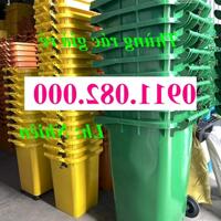 Giá sỉ thùng rác nhựa giá siêu rẻ- thùng rác 120l 240l 660l, thùng rác ngoài trời- lh 0911082000
