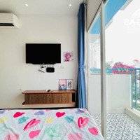 Căn Hộ Studio Phong Cách Địa Trung Hải, Ban Công Mặt Tiền, Full Nt