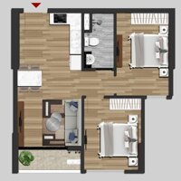 suất giá rẻ căn 2PN (54m2) Ful NT đẹp giá chỉ 1,5x tỷ