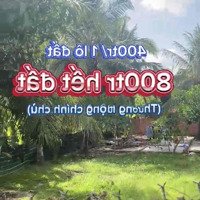 2 Nền Liền Kế Chánh An Mang Thít, Đường Nhựa 8 Tầngview Sông