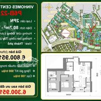 Căn 2 Phòng Ngủ80.7M2 Quỹ Mua Mới Tặng Gói Nt 500 Triệu Park 6 Hàng Cđt