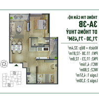 Cơ Hội Cuối Cùng Sh Căn 2 Phòng Ngủhướng Đẹp Nhất The Fibonan, 71M2 Chỉ Từ 3,5 Tỷ, Htls 0% 24Th