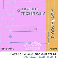 Bán Đât 1000-11000 M2. Đất Ơ Đô Thị Đường Oda Hồ Tràm Cách Biển 2 Km