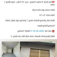 Nhà mặt tiền chợ Hưng Phú quá đẹp để kinh doanh