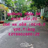 Diện Tích Nhiều 5 Ptro,Hẻm Xe Hơi,P15, Tân Bình 7.5Ty Thương Lượng