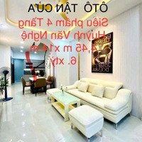 Ôtô Tậncửa. Bán Nhà Đẹp 4Tầng. Huỳnh Văn Nghệ, Phạm Văn Bạch.4,45X14