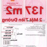 Bán Nhà Đất Thổ Cư, 2 Mặt Tiền Đẹp Nhất Nhì Khu Vực, 137,4M2, Mộtmặt Tiền11.38M Và Mộtmặt Tiền6,5M2