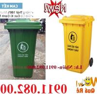 Giảm 20% giá thùng rác nhựa- thùng rác 120l 240l 660l hàng mới giá rẻ- lh 0911082000