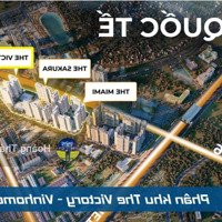 Mở Bán Phân Khu Mới The Victoria Với 17 Căn /Sàn, Căn 2 Ngủ Hướng Đn- 2 Hầm Xe. Vinhomes Smart City