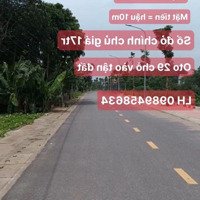 Bán Đất Tự Nhiên Thường Tín 294M Cách Trục Chính Đường Nhựa 20M Oto24 Chỗ Cào Tận Đất