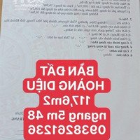 Bán Đất Hoàng Diệu Gần Biển .Diện Tích117,6M2 Ngang 5M48. Giá 6 Tỉ Bớt Lộc. Liên Hệ: 0938261236